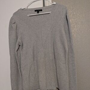Women's Banana Republic Gray Ribbed Knit Sweater LG